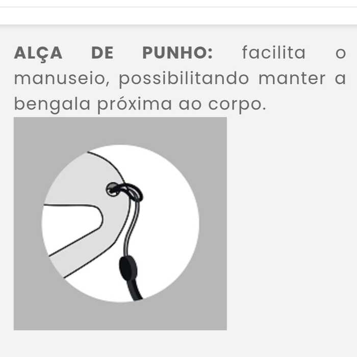 Bengala Fixa Com Apoio (Marrom) - Mercur 