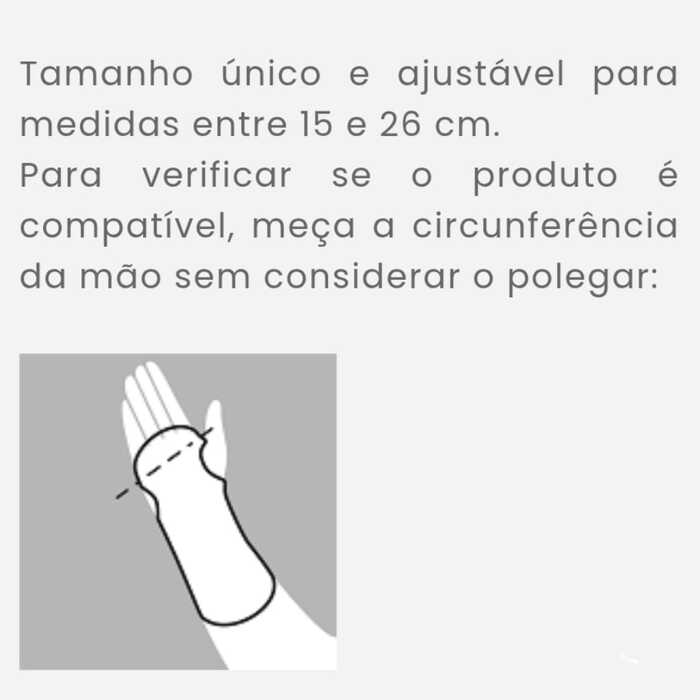 Tala Tipo Cast Curta Para Punho Bilateral - Mercur 