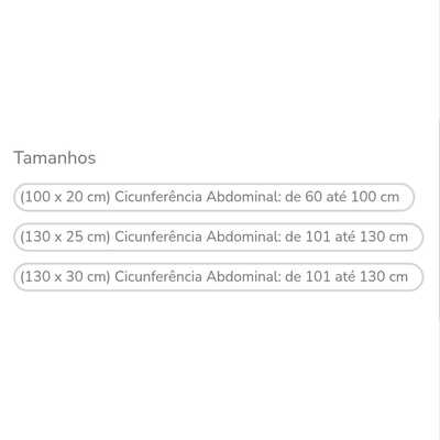 Cinta Abdominal (130cm x 25cm) - Hidrolight 