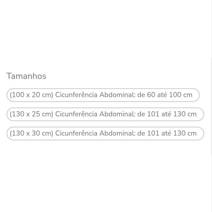 Cinta Abdominal (130cm x 25cm) - Hidrolight 