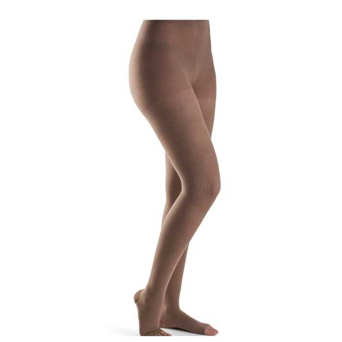 Meia Calça De Compressão - Sigvaris 20-30 mmhg (Média Compressão) Dynaven Basic - Ponteira Aberta 
