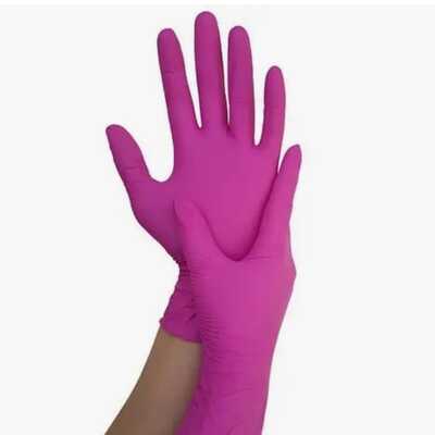 Luvas Nitrílicas Pink Sem Pó - Supermax 