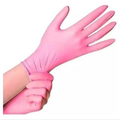 Luvas Nitrílicas Rosa Sem Pó - Medix 