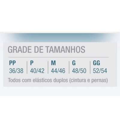 Calça Plástica Adulto Standard Com Botão Branca - Senior Care 