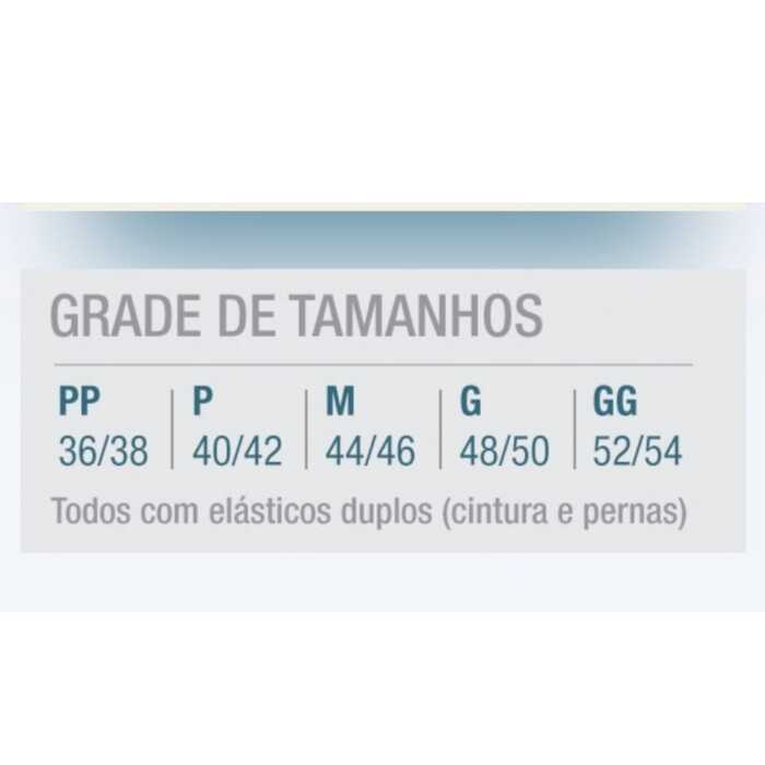 Calça Plástica Adulto Standard Com Botão Branca - Senior Care 