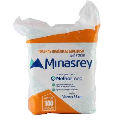 Toalhas Higiênicas Multiuso Não Estéril 30cm x 35cm - Minasrey 