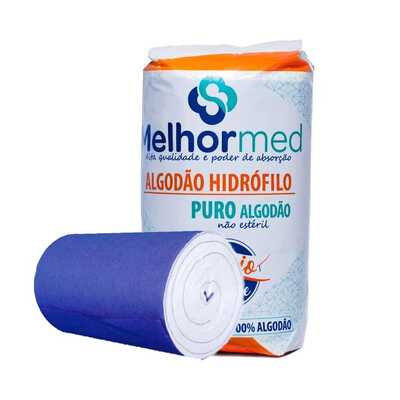 Algodão Hidrófilo Não Estéril 500g - Melhormed