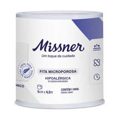 Fita Microporosa 5cm x 4,5m (Branco) - Missner