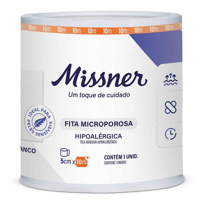 Fita Microporosa 5cm x 10m (Branco) - Missner