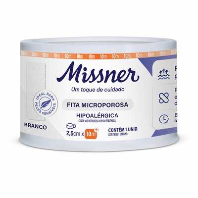 Fita Microporosa 2,5cm x 10m (Branco) - Missner