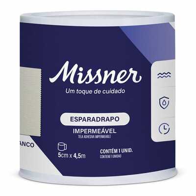 Esparadrapo Impermeável 5cm x 4,5m (Branco) - Missner